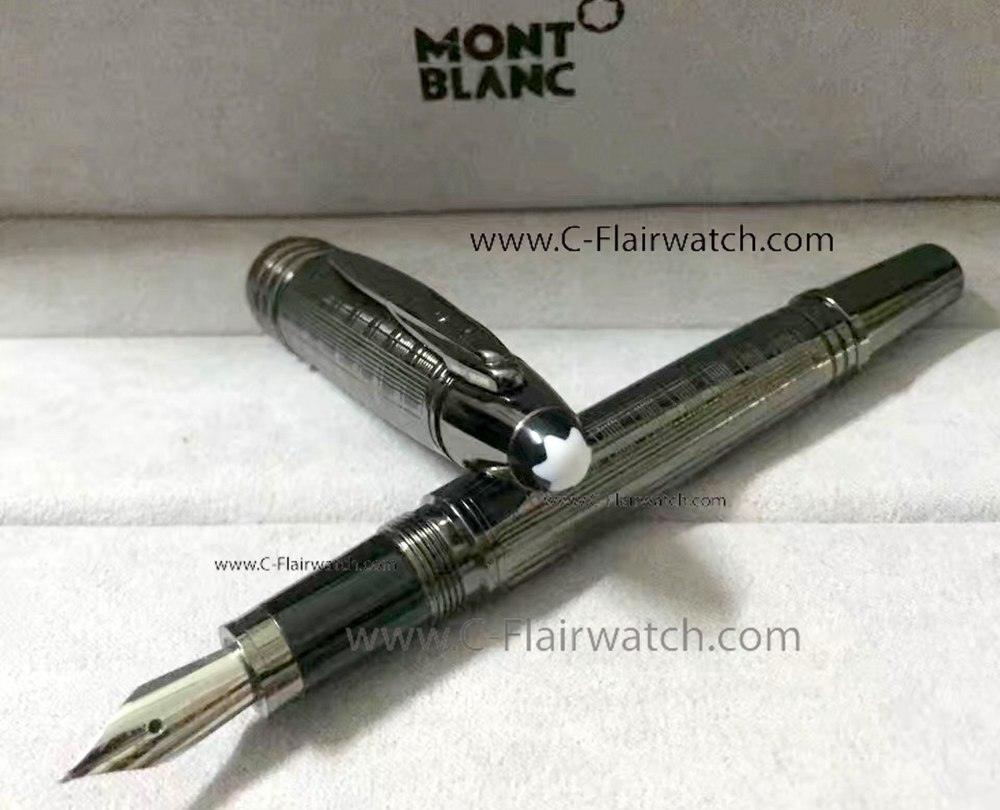 Fake Mont Blanc JFK Special Edition Black Fountain Pen For Men